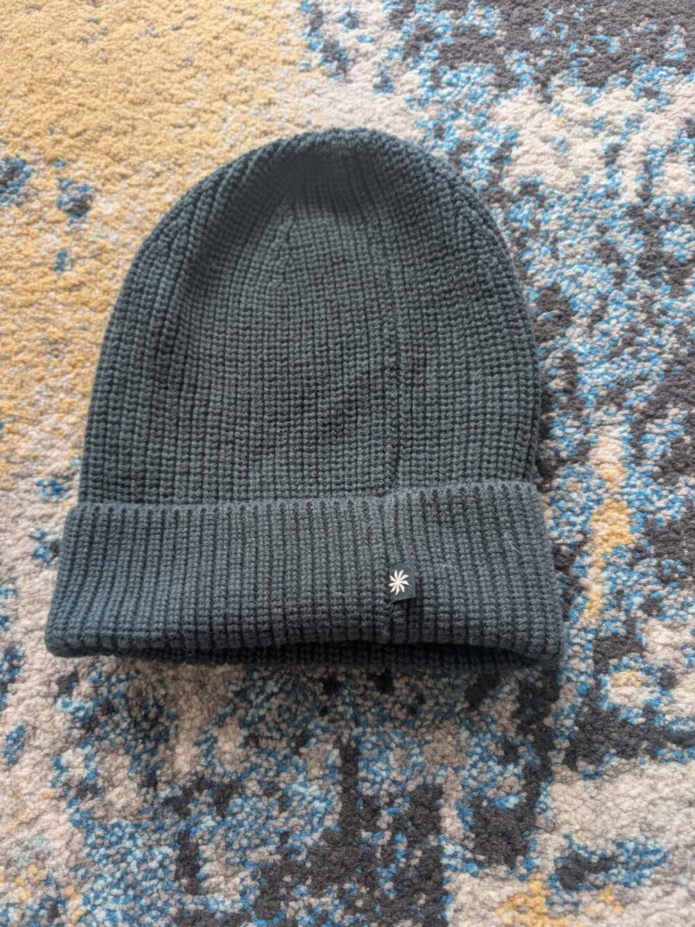 Teal Athleta Cotton Wool Waffle Beanie